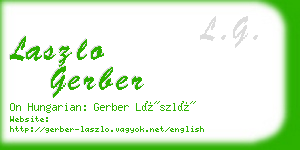 laszlo gerber business card